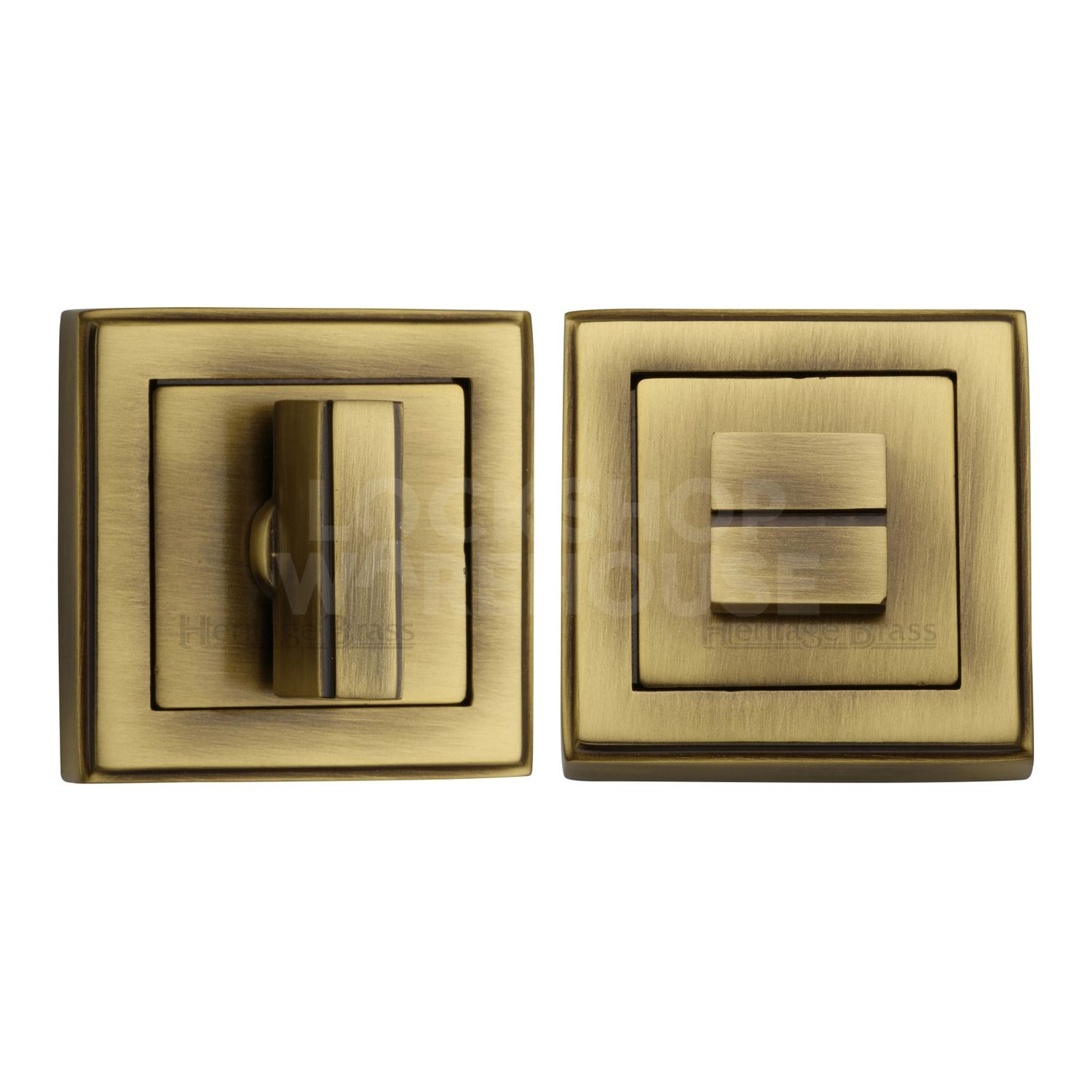 Heritage Brass Traditional Square Bathroom Turn & Release