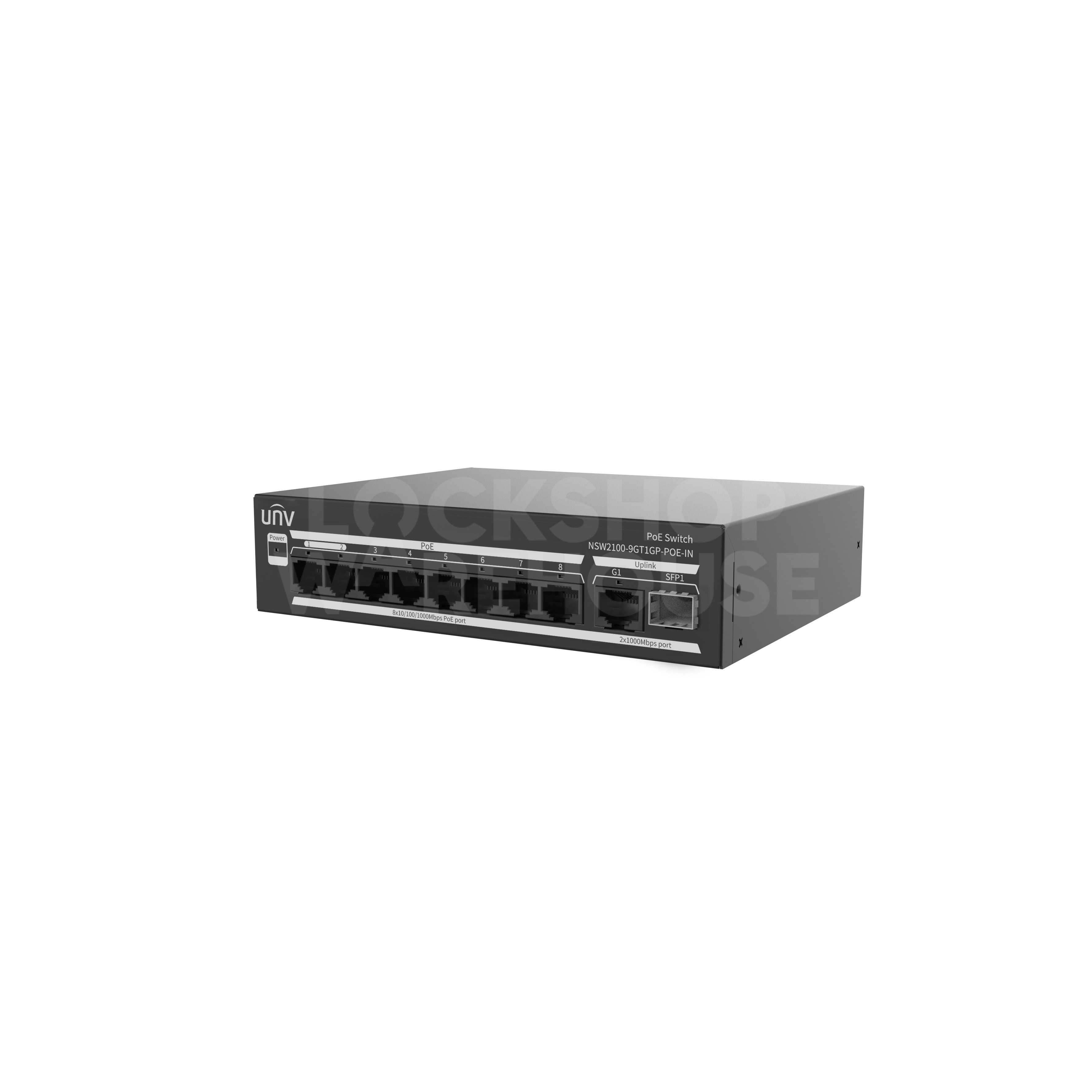 Uniview 8-Port Gigabit Cloud Managed PoE Switch