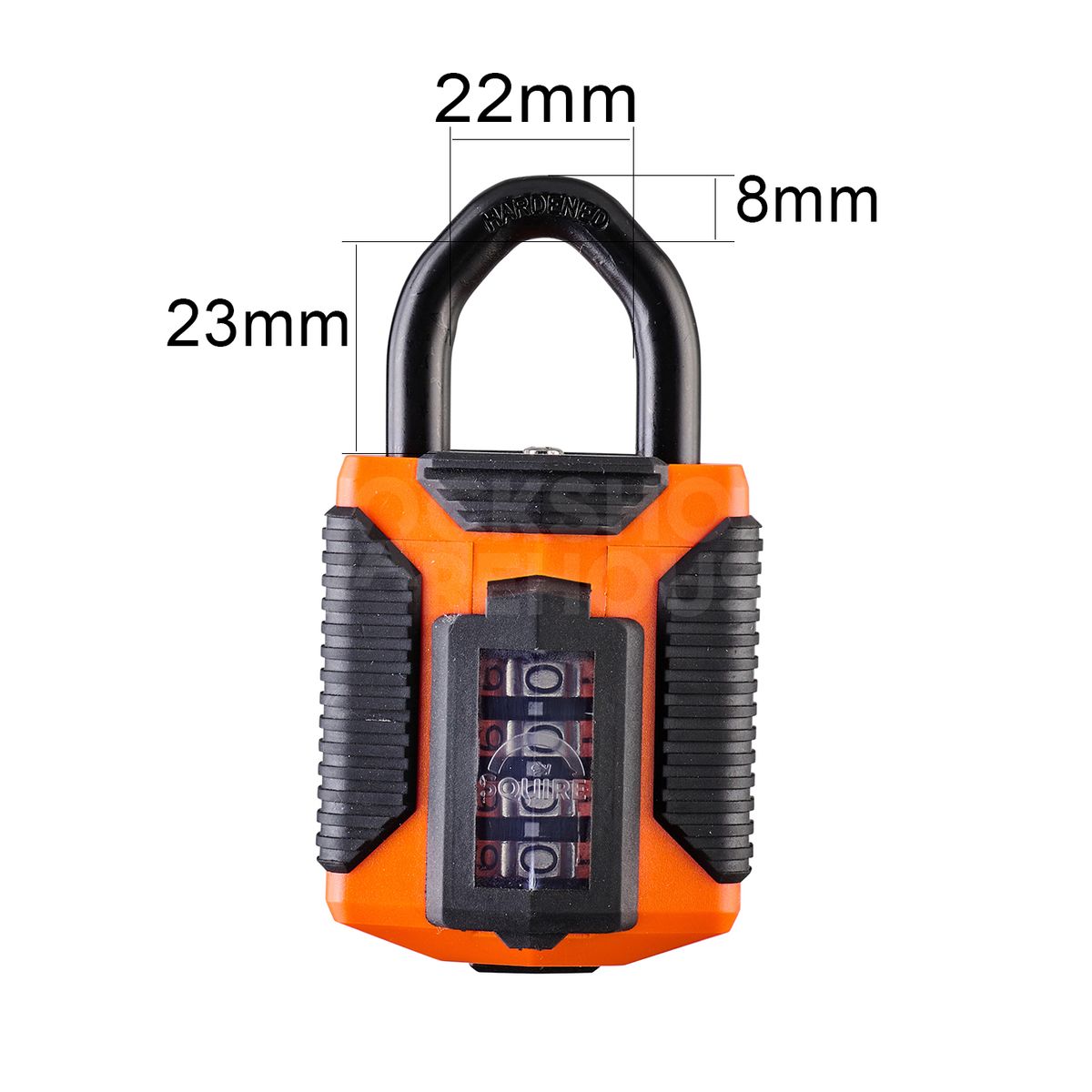 Dimensions Image: Squire CP50 - ATLO - All Terrain Padlock - ORANGE