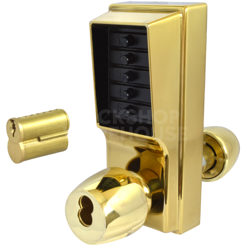 Gallery Image: Kaba 1041B (1000-4) Mechanical Digital Combination Lock with Key Bypass and Passage Set Mode
