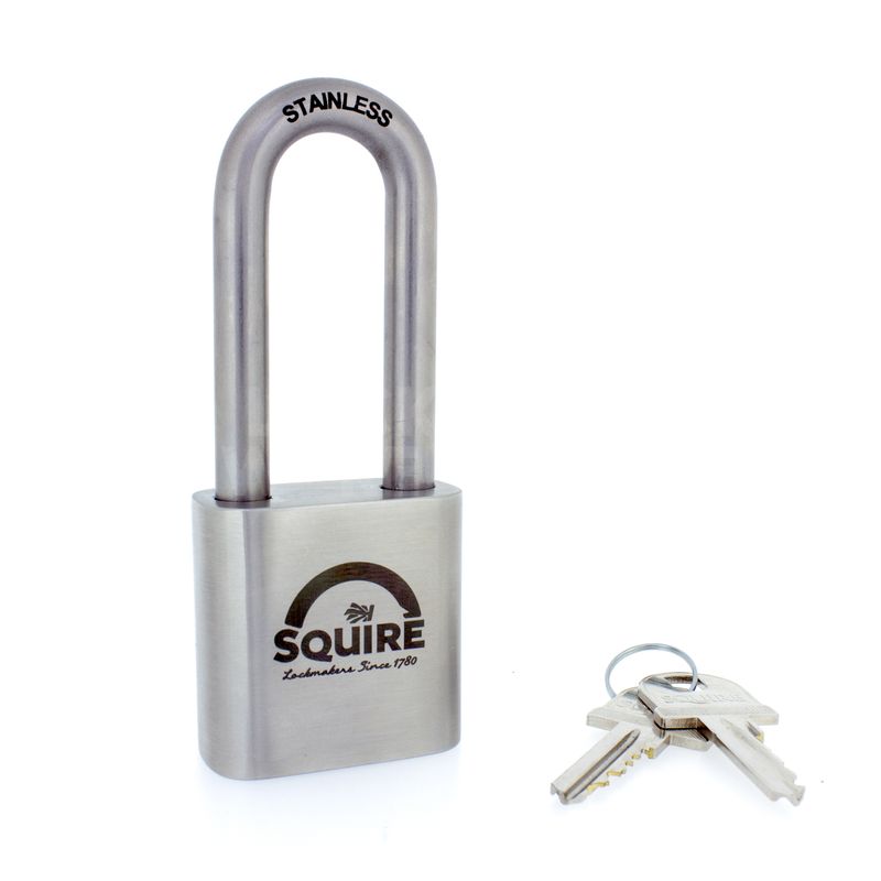 Gallery Image: SQUIRE Stronghold® ST50S - 2.5 Long Shackle Stainless Steel Padlock