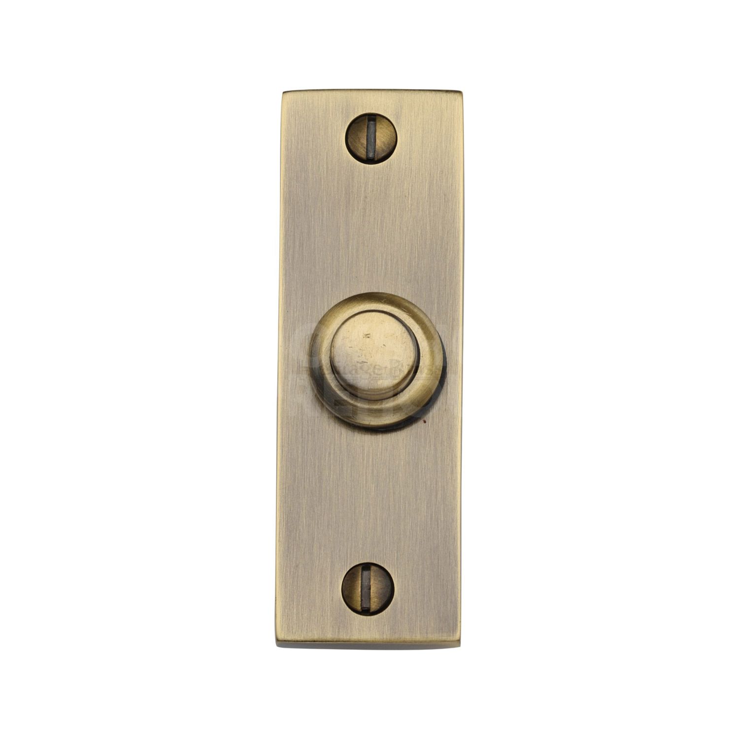 Heritage Brass Traditional Rectangular Bell Push