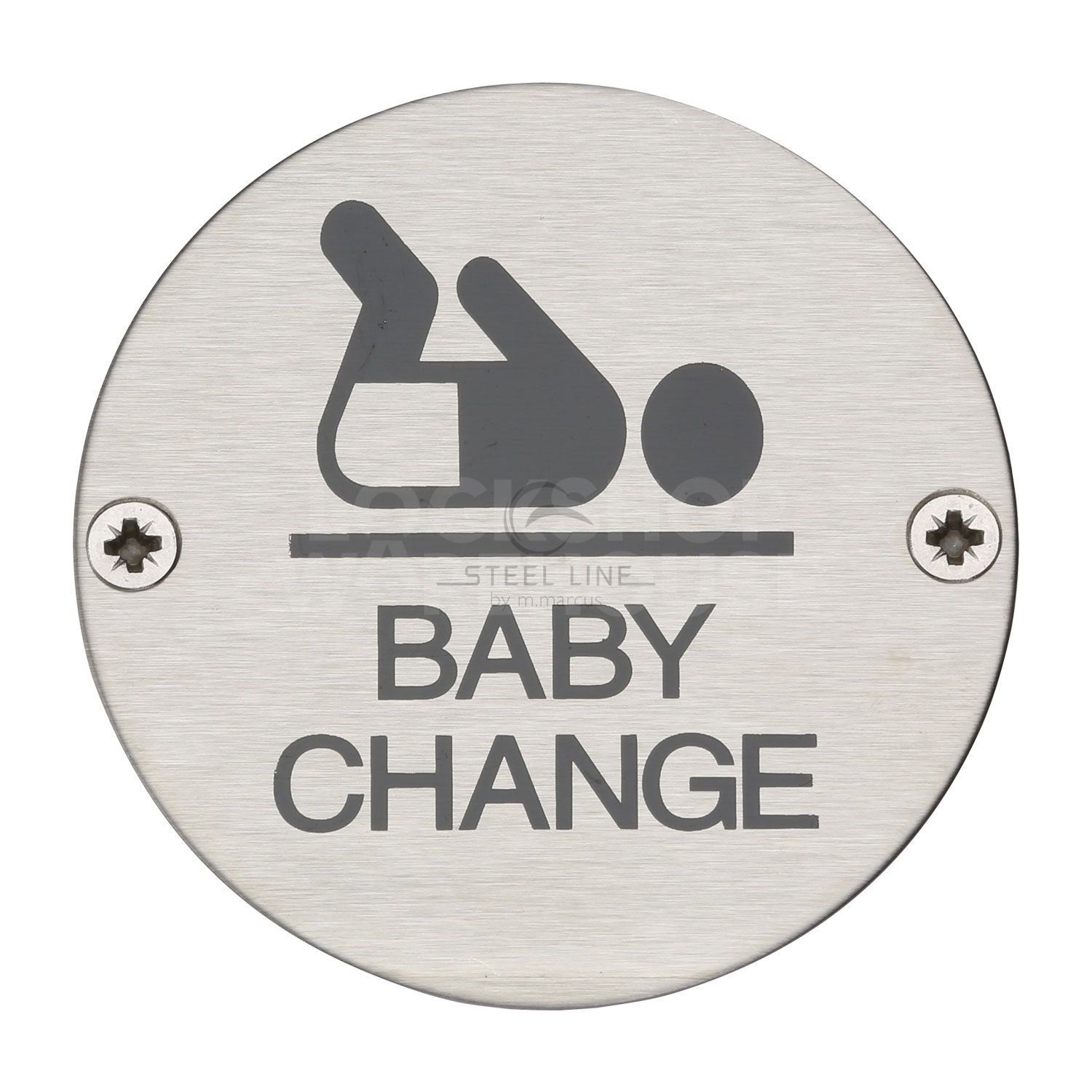 Modern Baby Change Symbol Door Sign by M Marcus