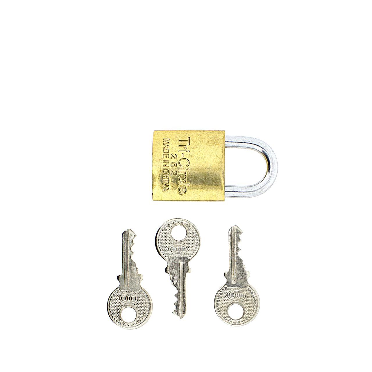 Dimensions Image: Tri-Circle Padlock 25mm