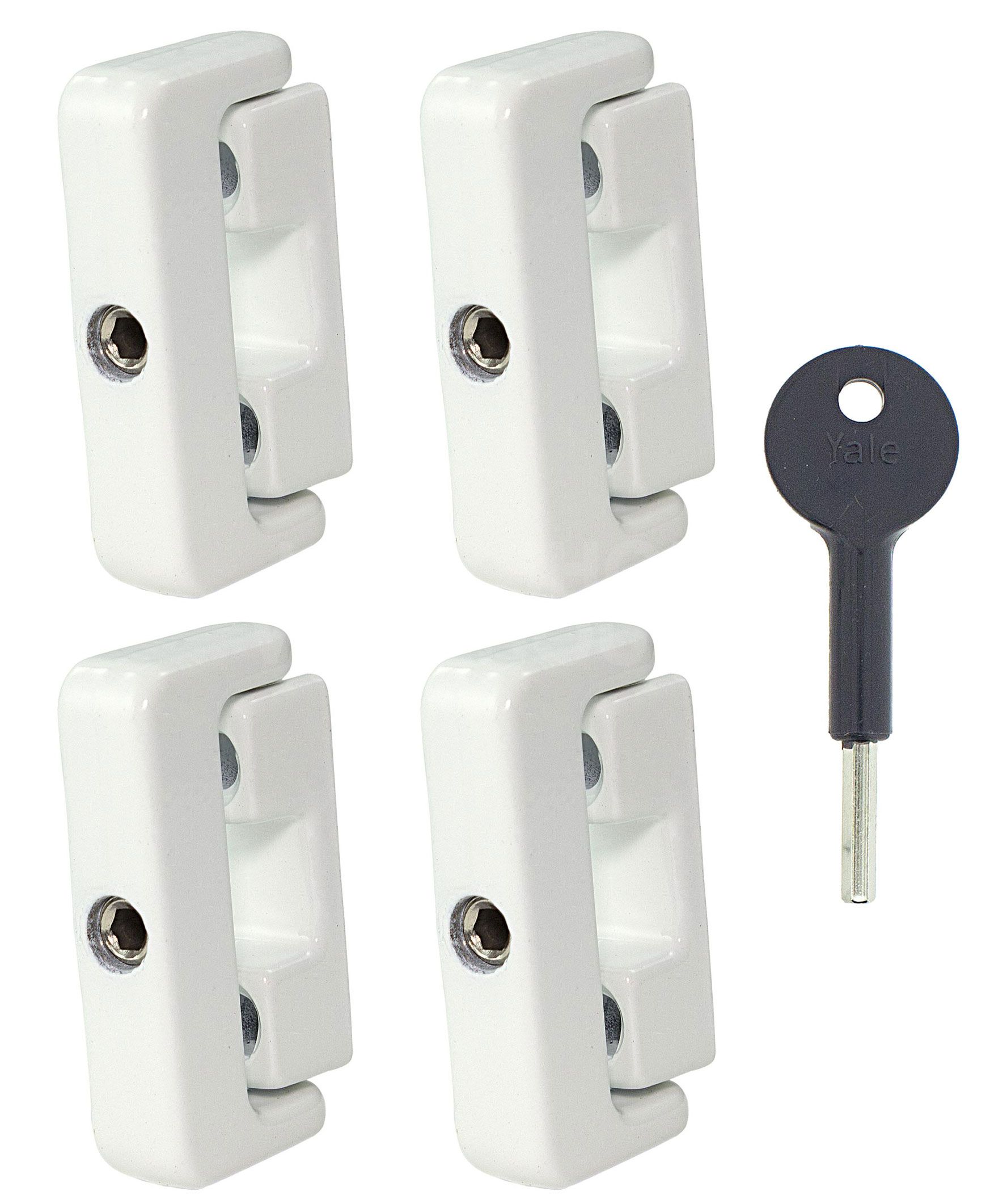 Yale Window Lock 8K101M - Pack of 4