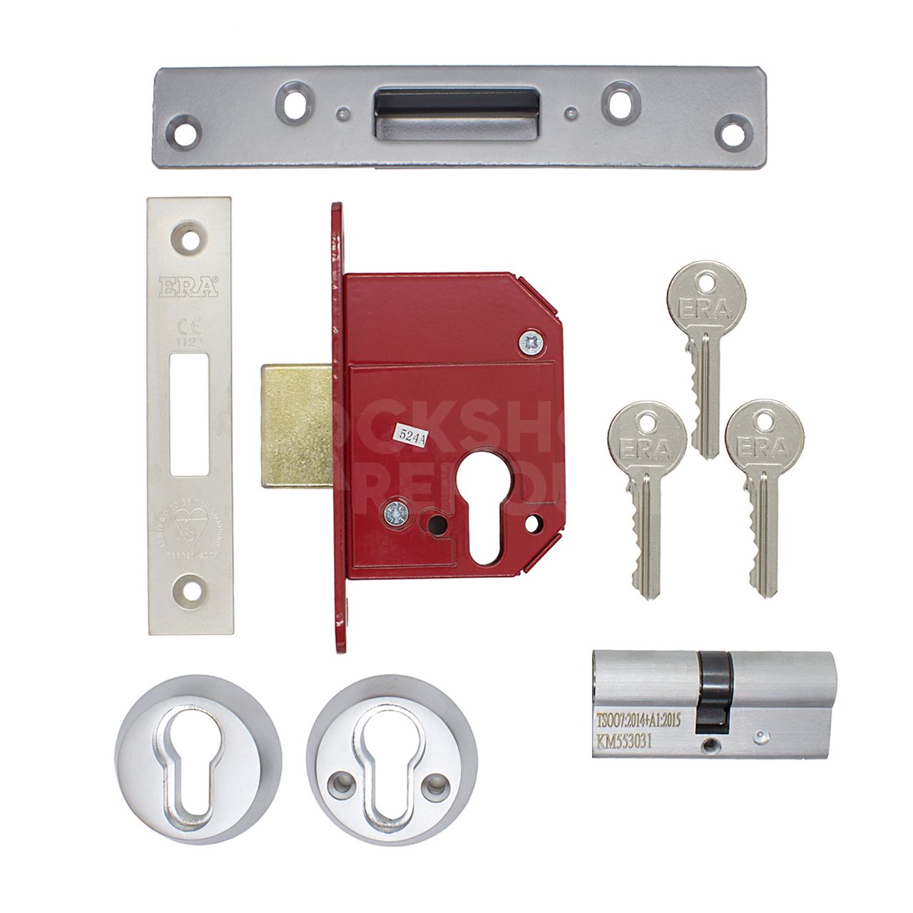 Dimensions Image: ERA Euro Double Cylinder Mortice Deadlock- BS3621