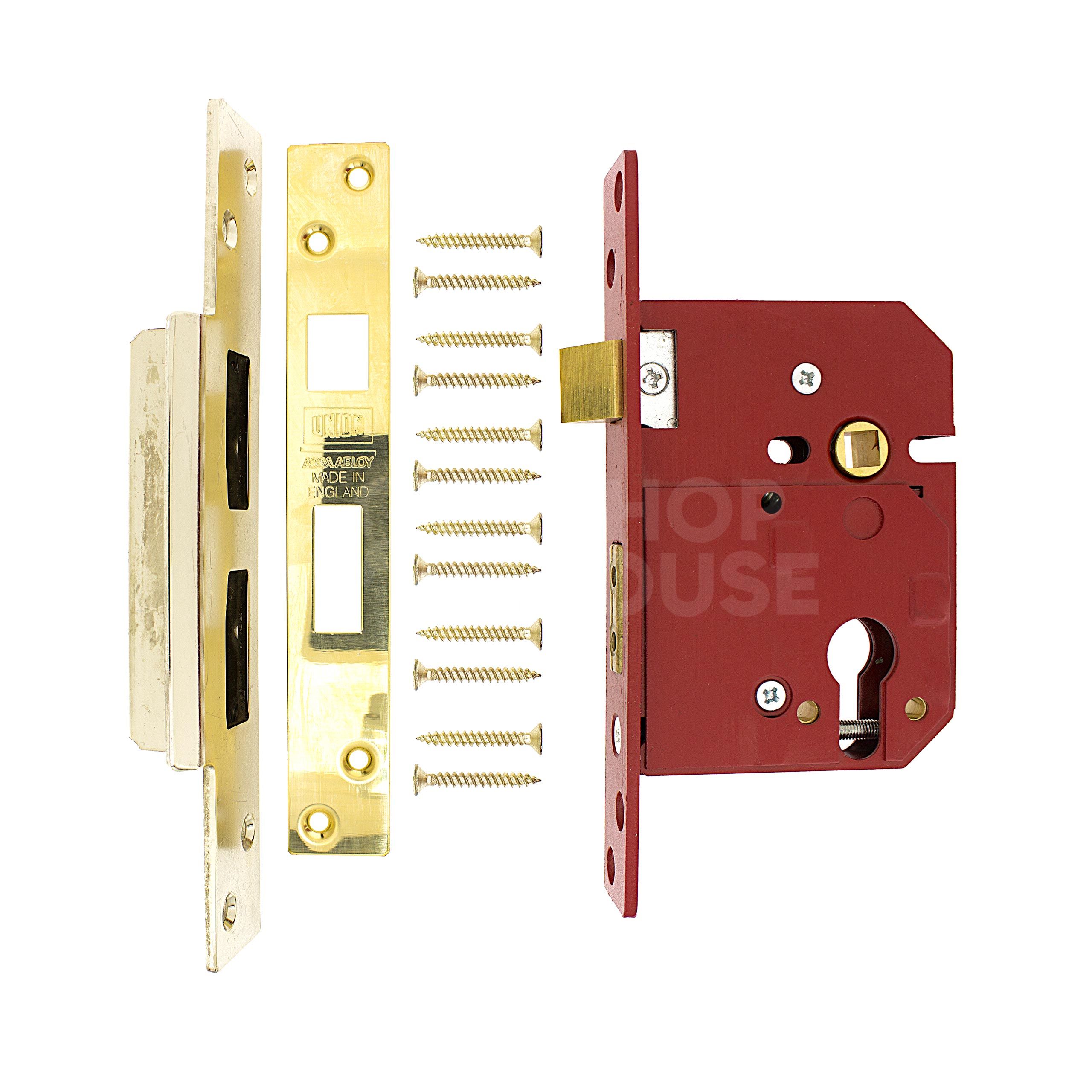 Dimensions Image: Union 2244E Euro Cylinder Sashcase