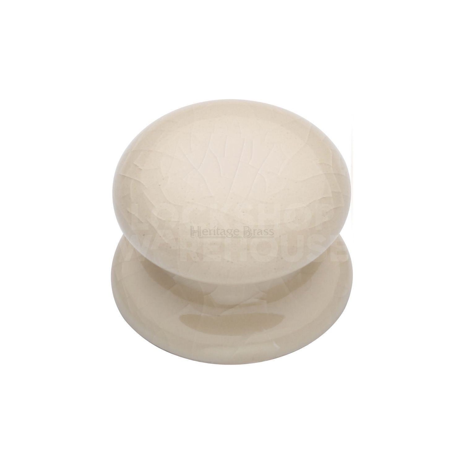 Porcelain Cabinet Knob Cream Crackle