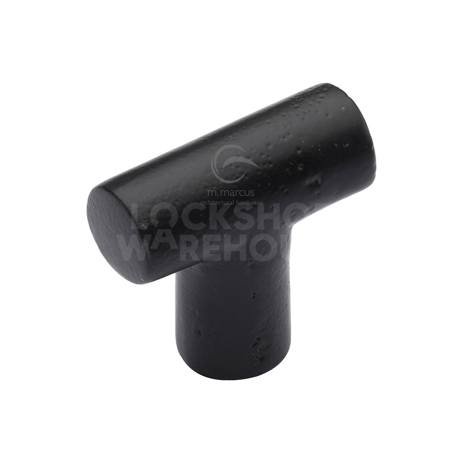 Matt Black Iron T Shaped Cabinet Knob