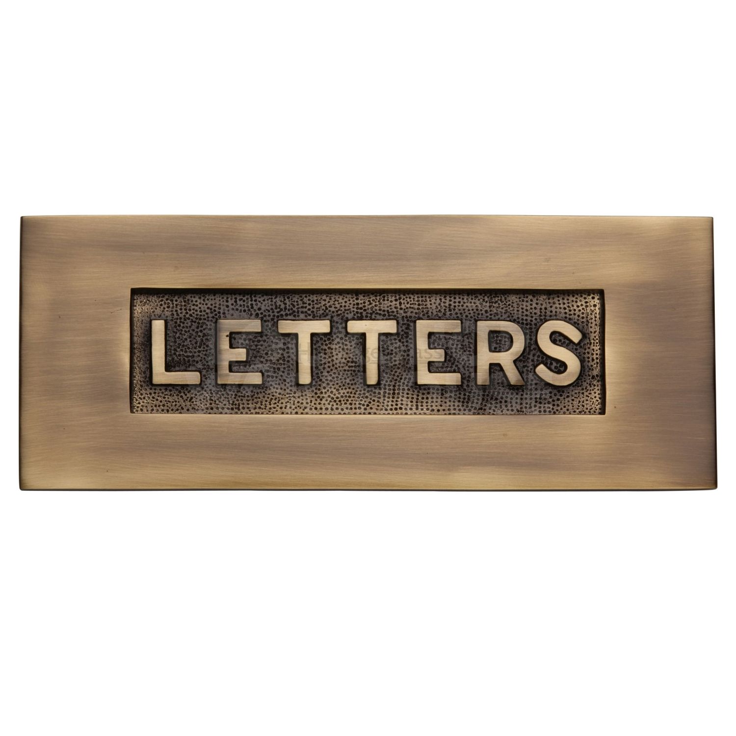 Heritage Brass Traditional Embossed Letterplate