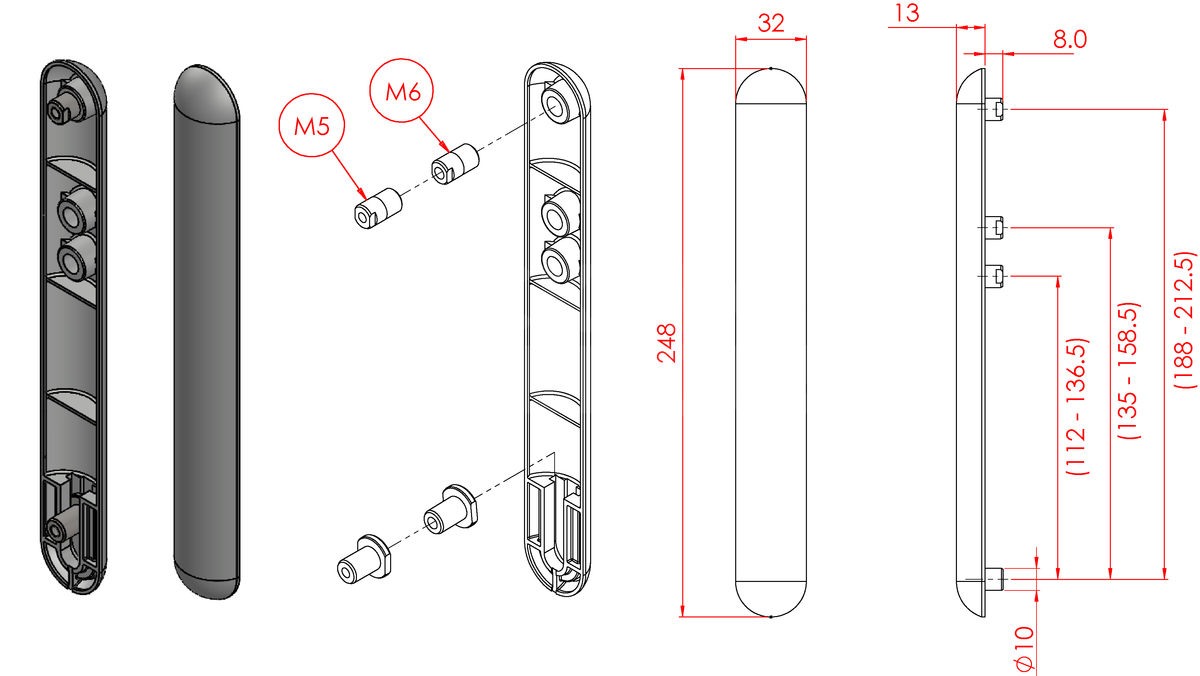 Dimensions Image: Ultion Sweet Universal Blanking Plate