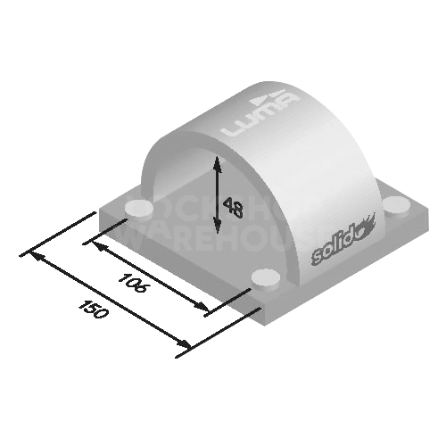 Dimensions Image: LUMA AFA101S Solido Ground Anchor 2