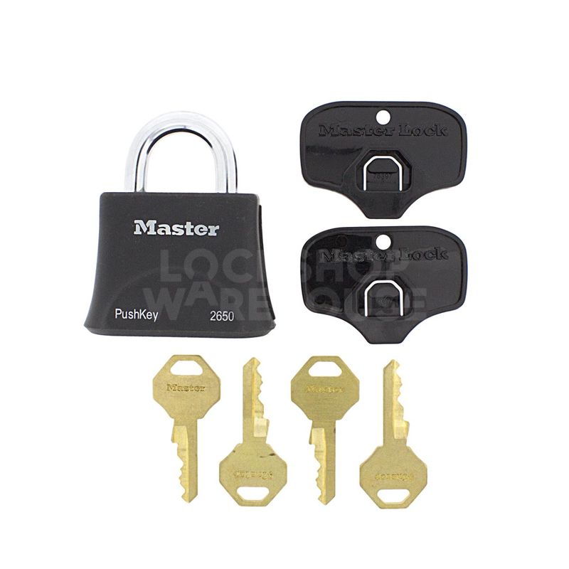 Gallery Image: Master Lock 2650 Aluminium padlock - Pushkey