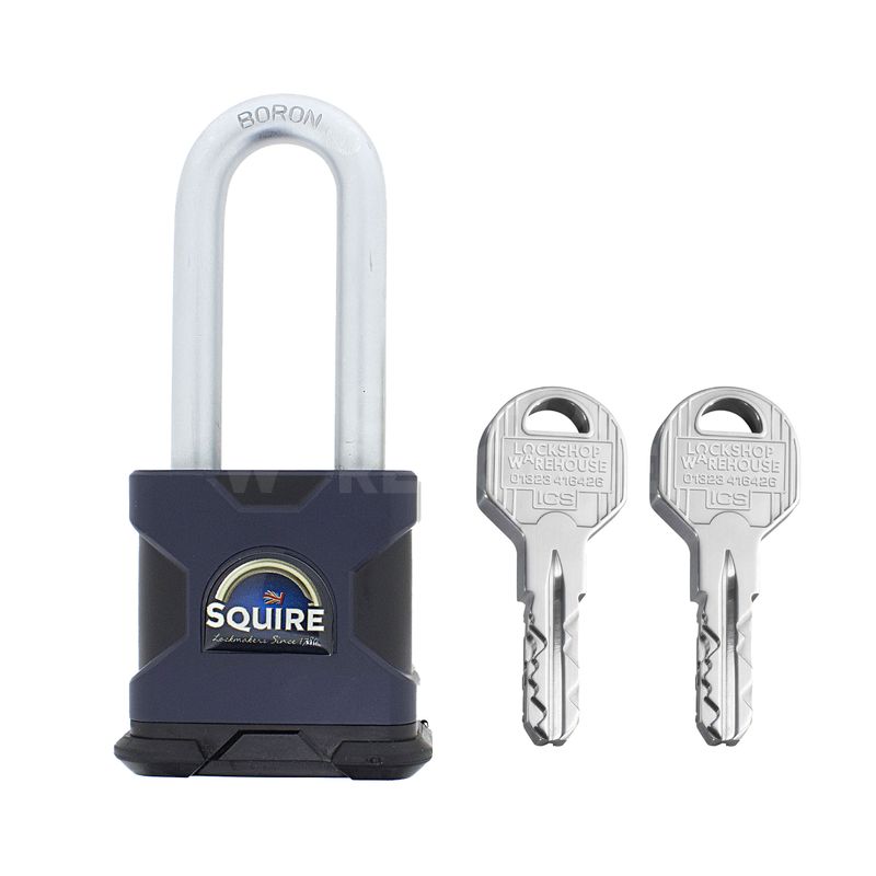 Gallery Image: SQUIRE SS50S Stronghold® Long Shackle Padlock with EVVA ICS key - Fully Protected key