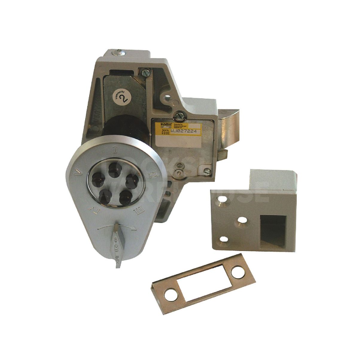 Gallery Image: Kaba 917 (NL100) Mechanical Digital Combination Lock Satin Chrome