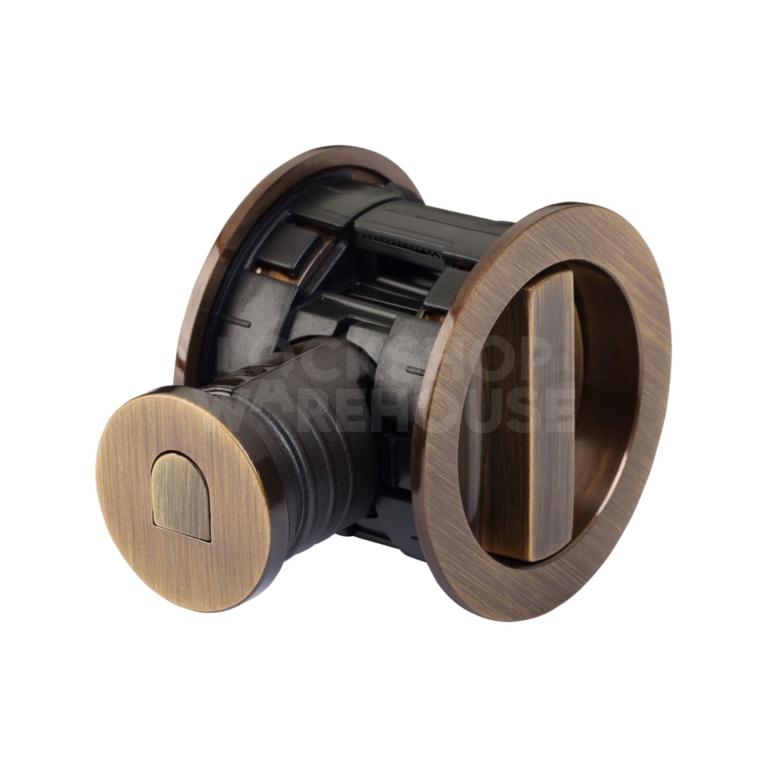 Traditional Tubular Lock with Round Privacy Turn & Release - M Marcus