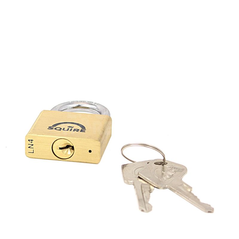 Gallery Image: Squire Lion LN4 - 40mm Open Shackle Brass Padlock