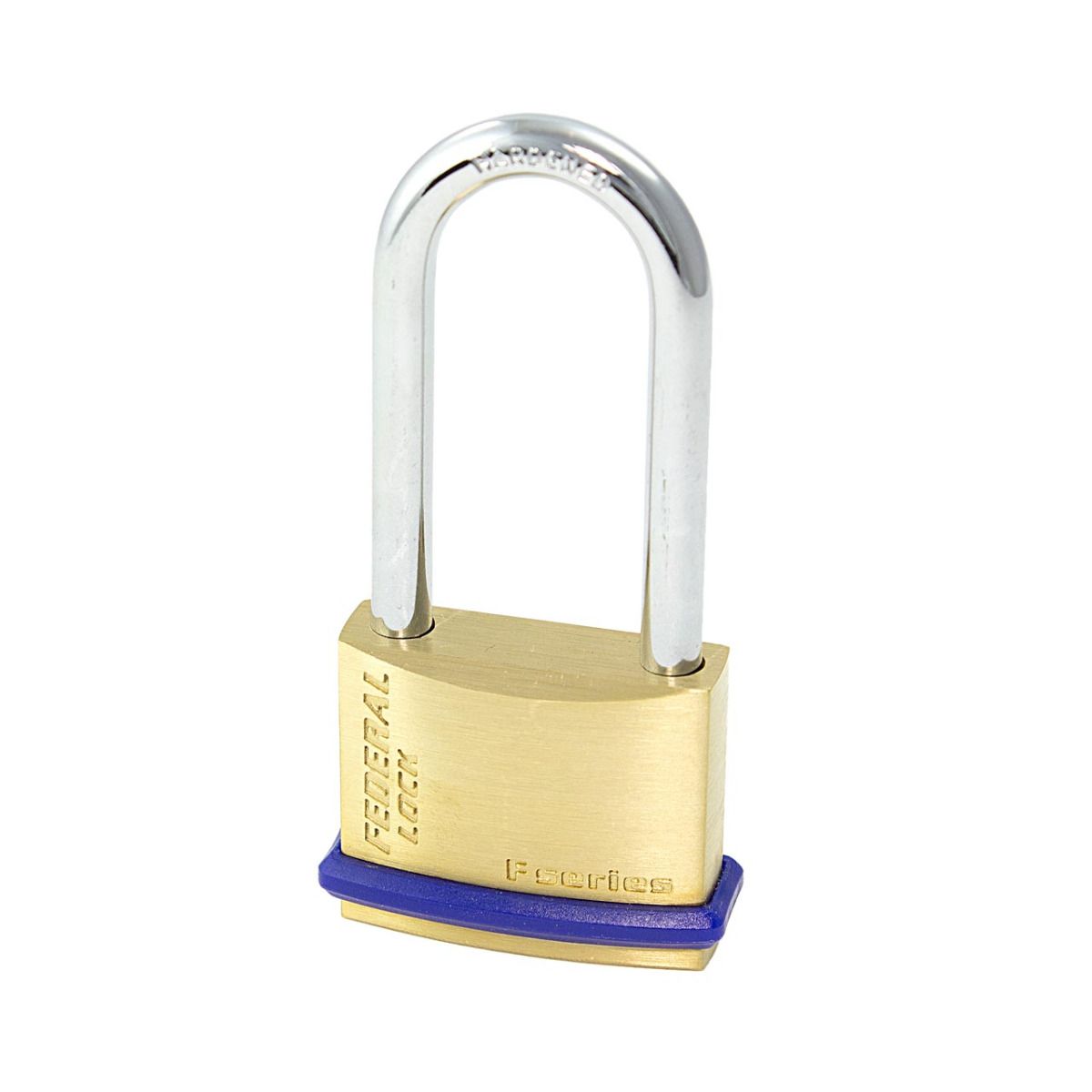 Gallery Image: Federal 40mm Brass Padlock Long Shackle