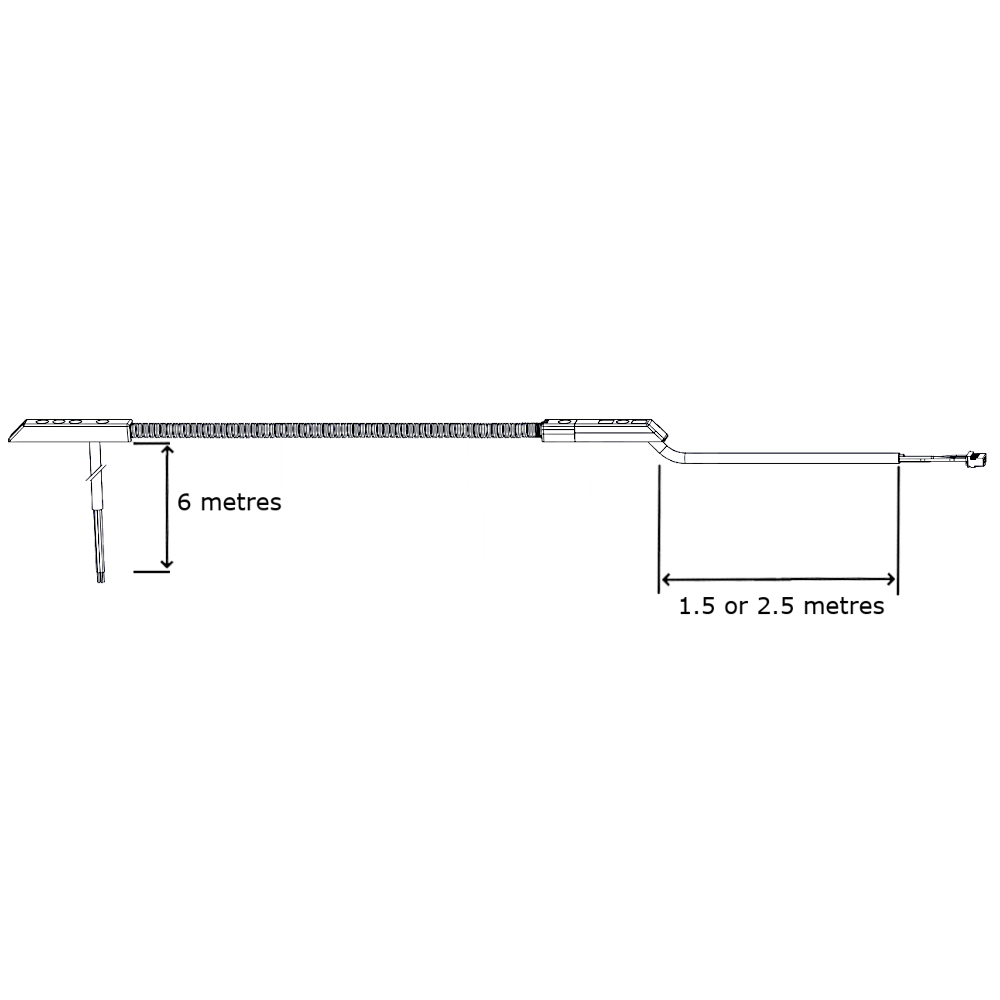 Dimensions Image: MACO M-TS Clip-on Cable Transition