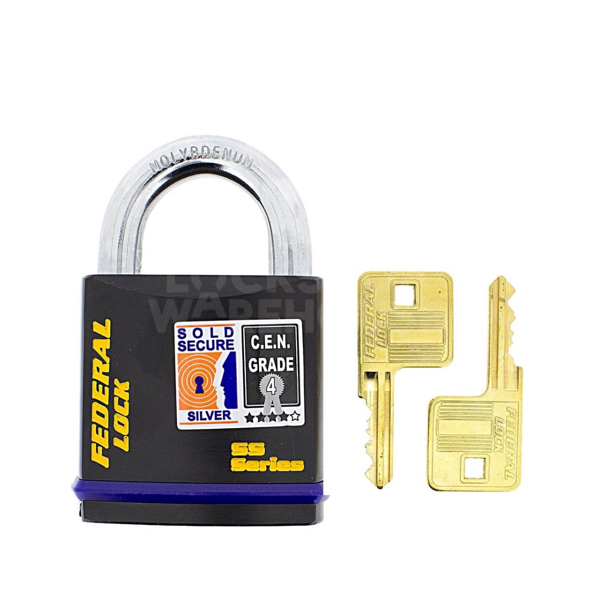 Dimensions Image: Federal 730 Padlock