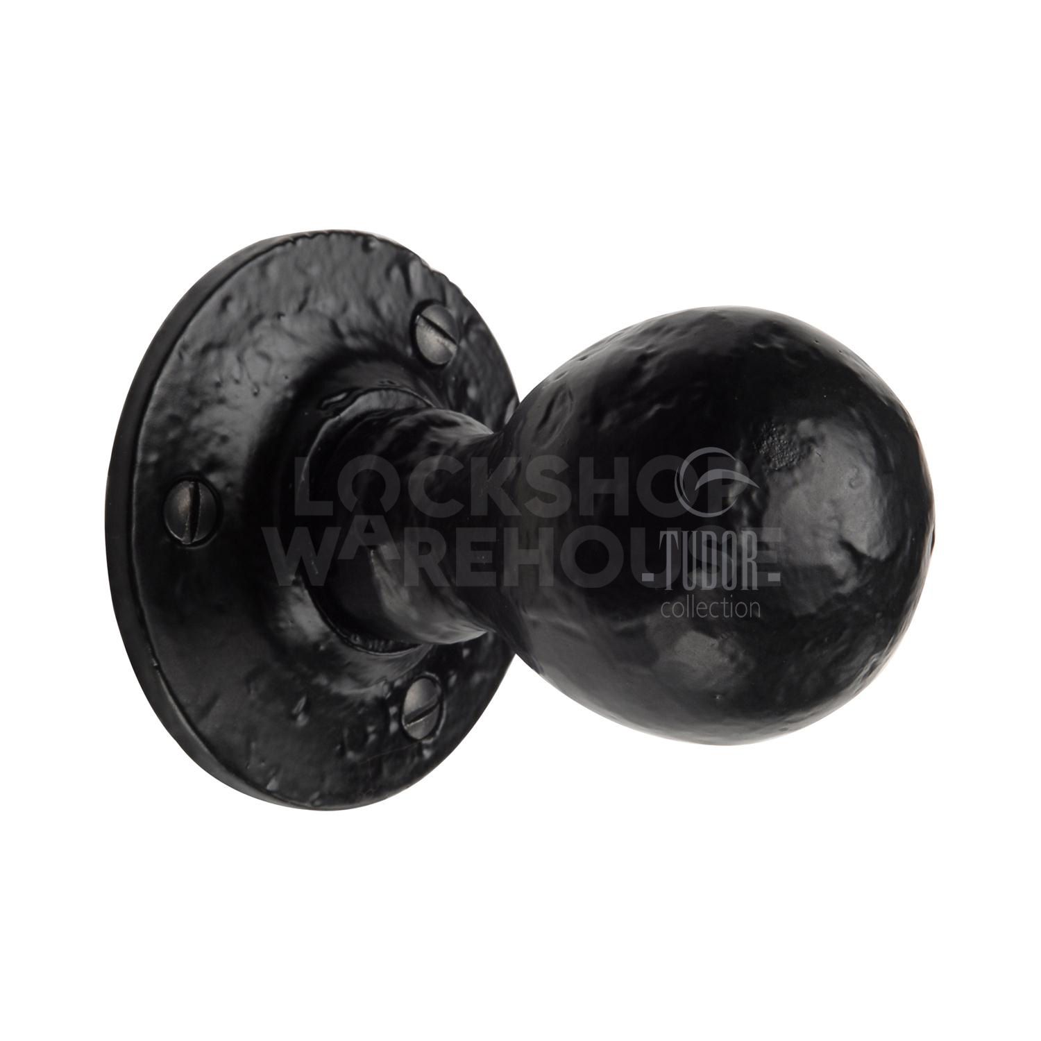 Tudor Ball Door Knob Pair by M Marcus