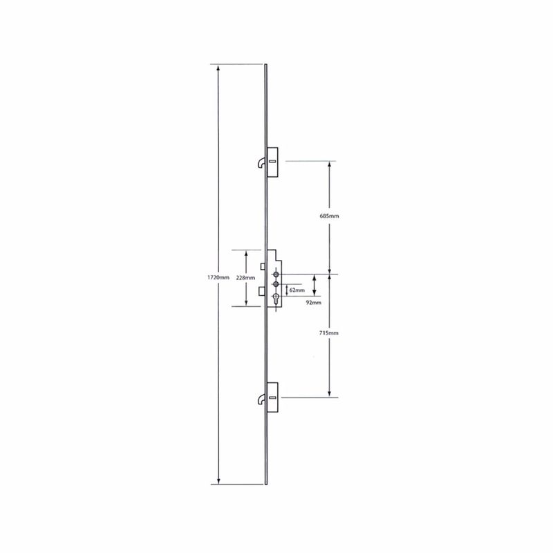 Gallery Image: Fullex Crimebeater 2 Hook - Twin Spindle: UPVC Multi-Point Locking Mechanism