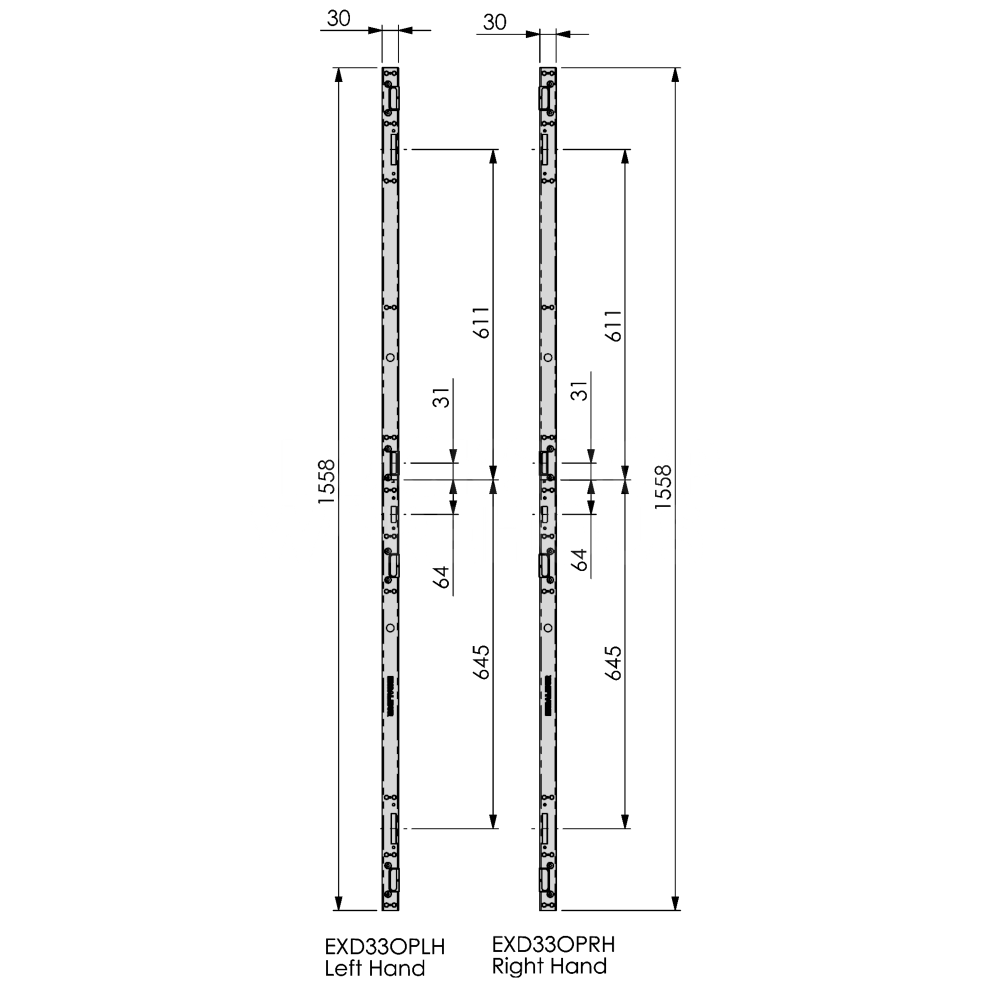 Dimensions Image: KENRICK Excalibur Full Length Keep