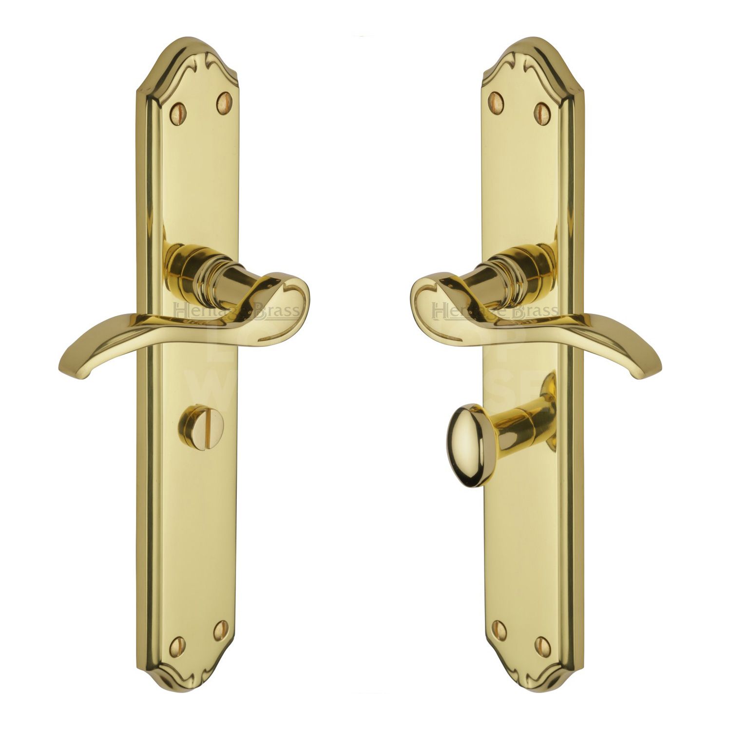 Elegant Traditional Verona Door Handles (Pair) by Heritage Brass