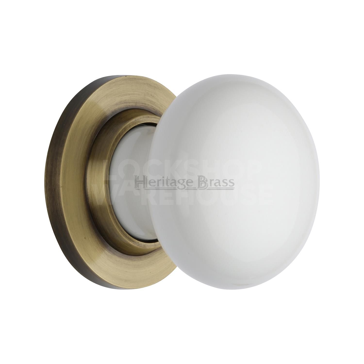 Heritage Brass Traditional Plain Door Knob (pair)