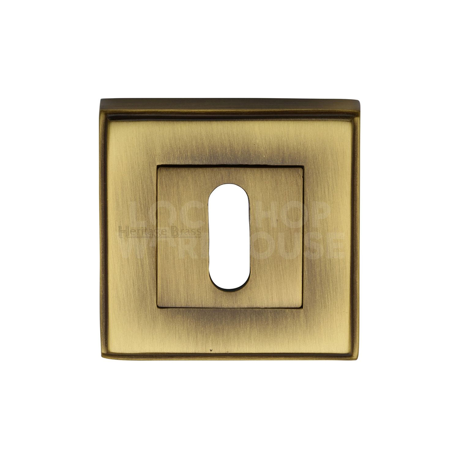 Heritage Brass Traditional Key Escutcheon Square