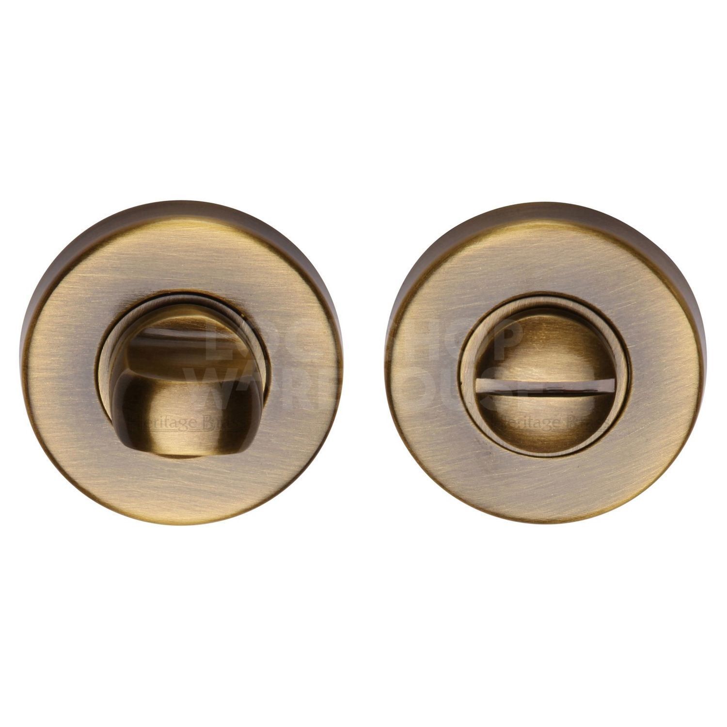 Heritage Brass Traditional Round Bathroom Turn & Release