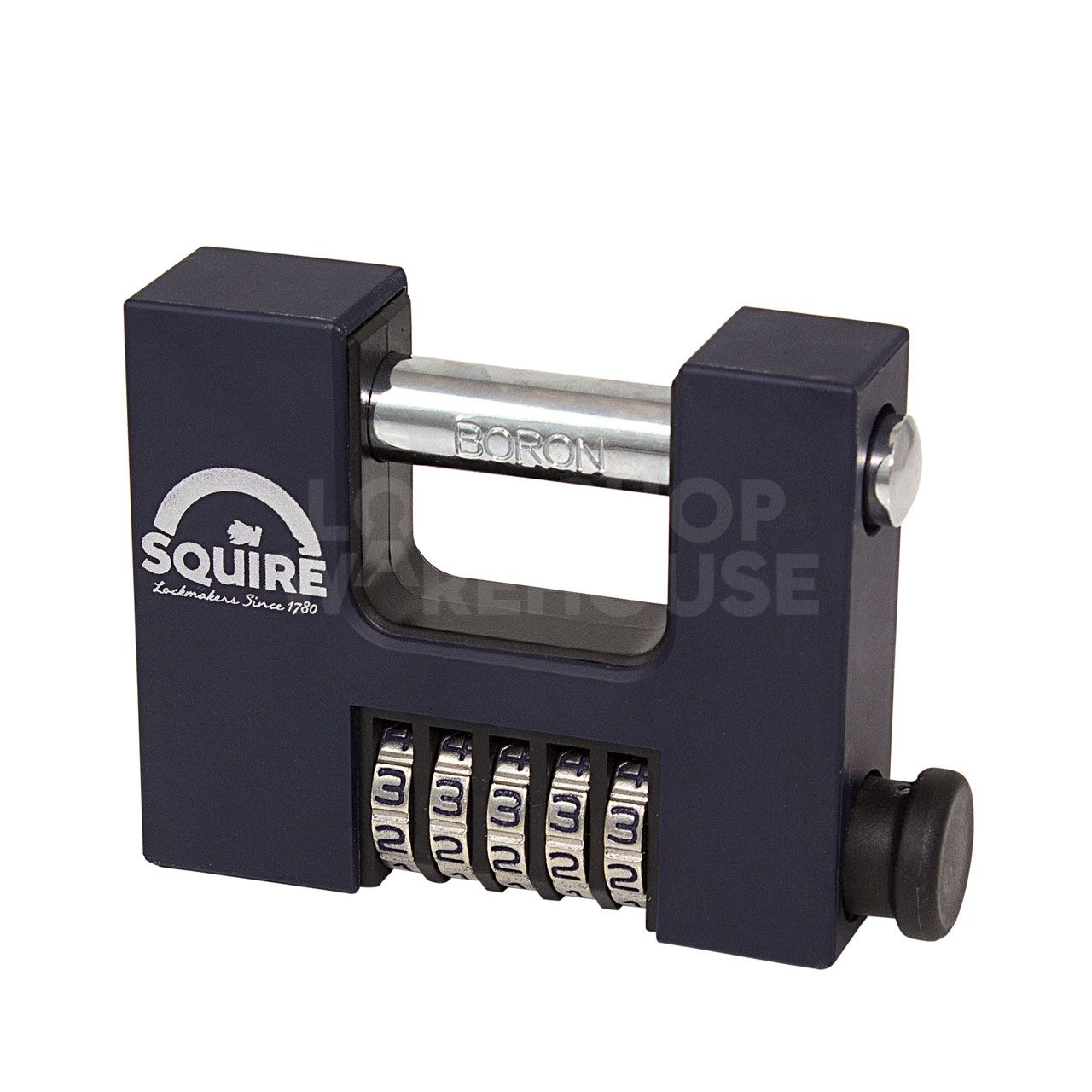 Squire CBW85 5 Wheel Brass Combination Padlock