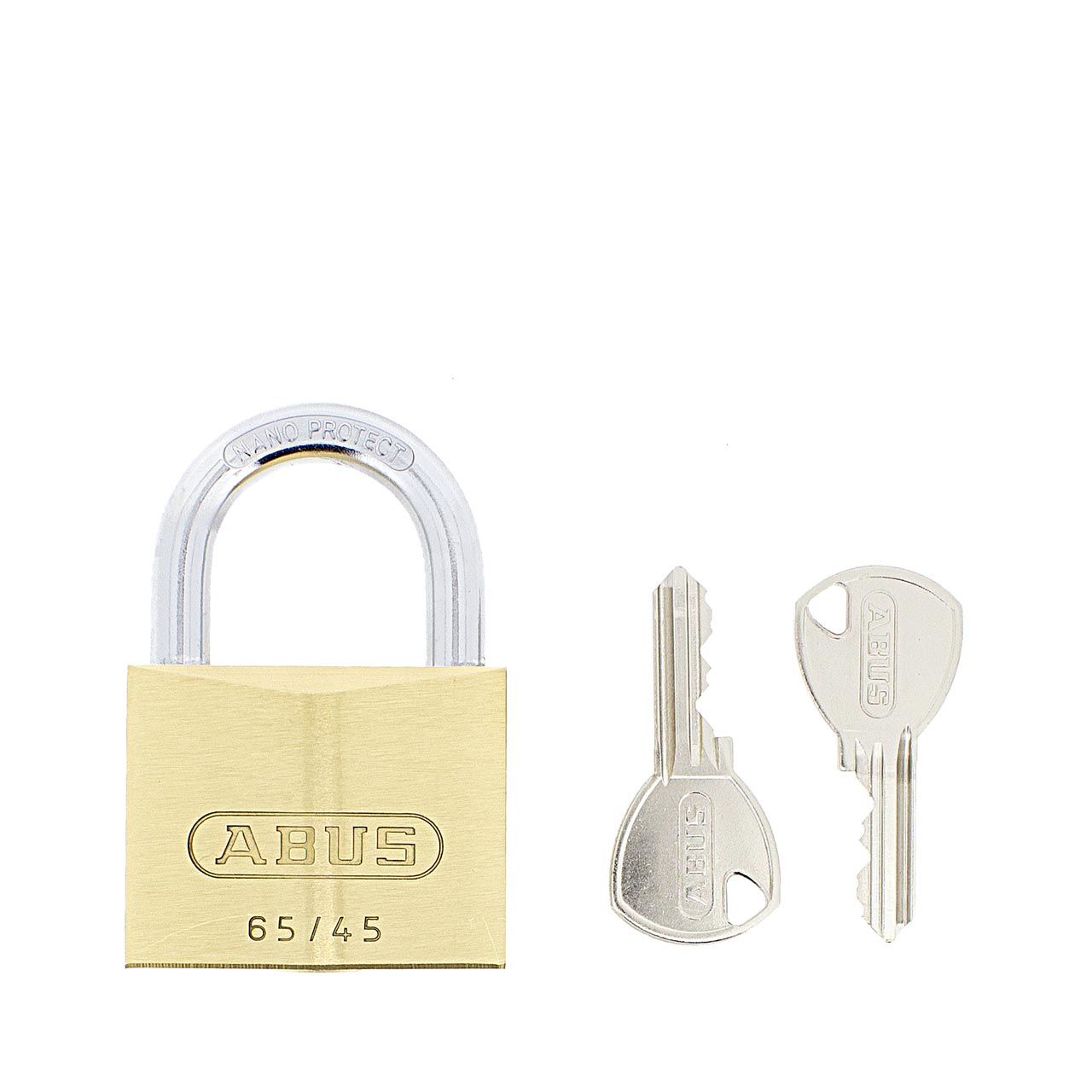 Dimensions Image: ABUS 65/45 Brass Padlock