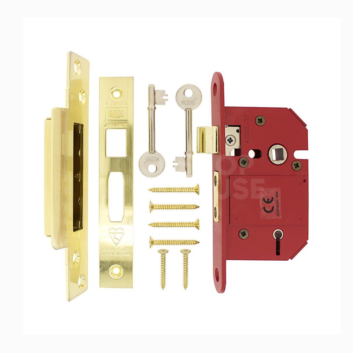 Dimensions Image: Union 2200S Strongbolt Sashlock (BS3621:2007)