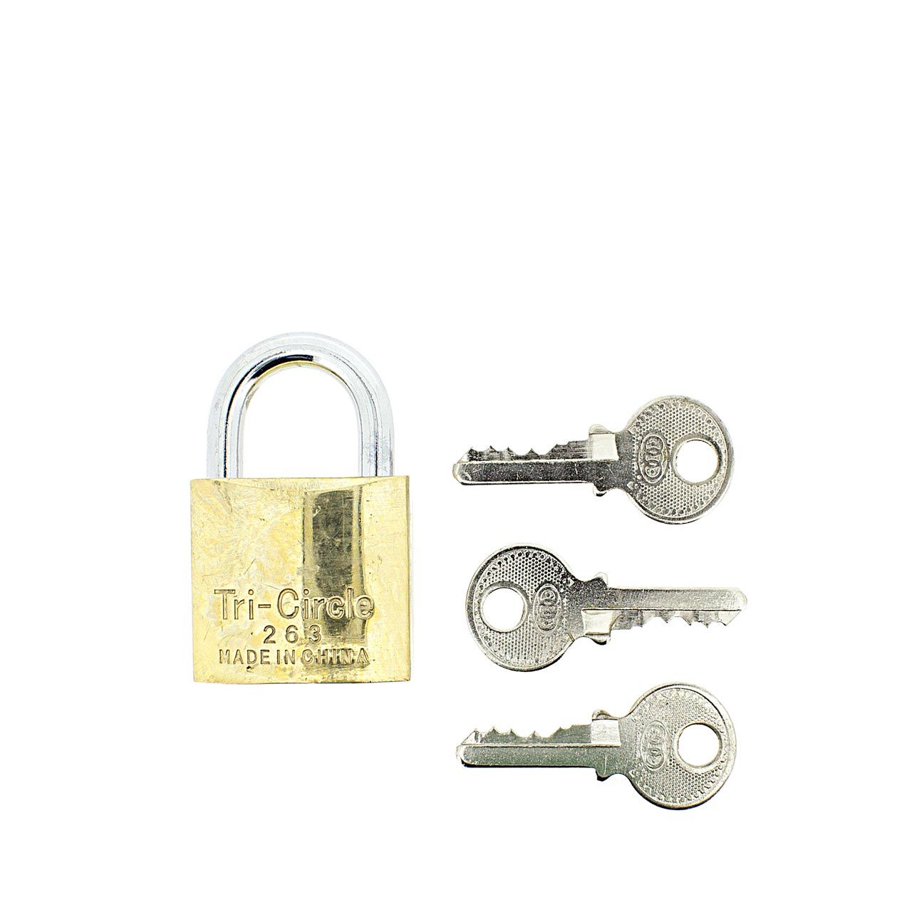 Dimensions Image: Tri-Circle Padlock 32mm