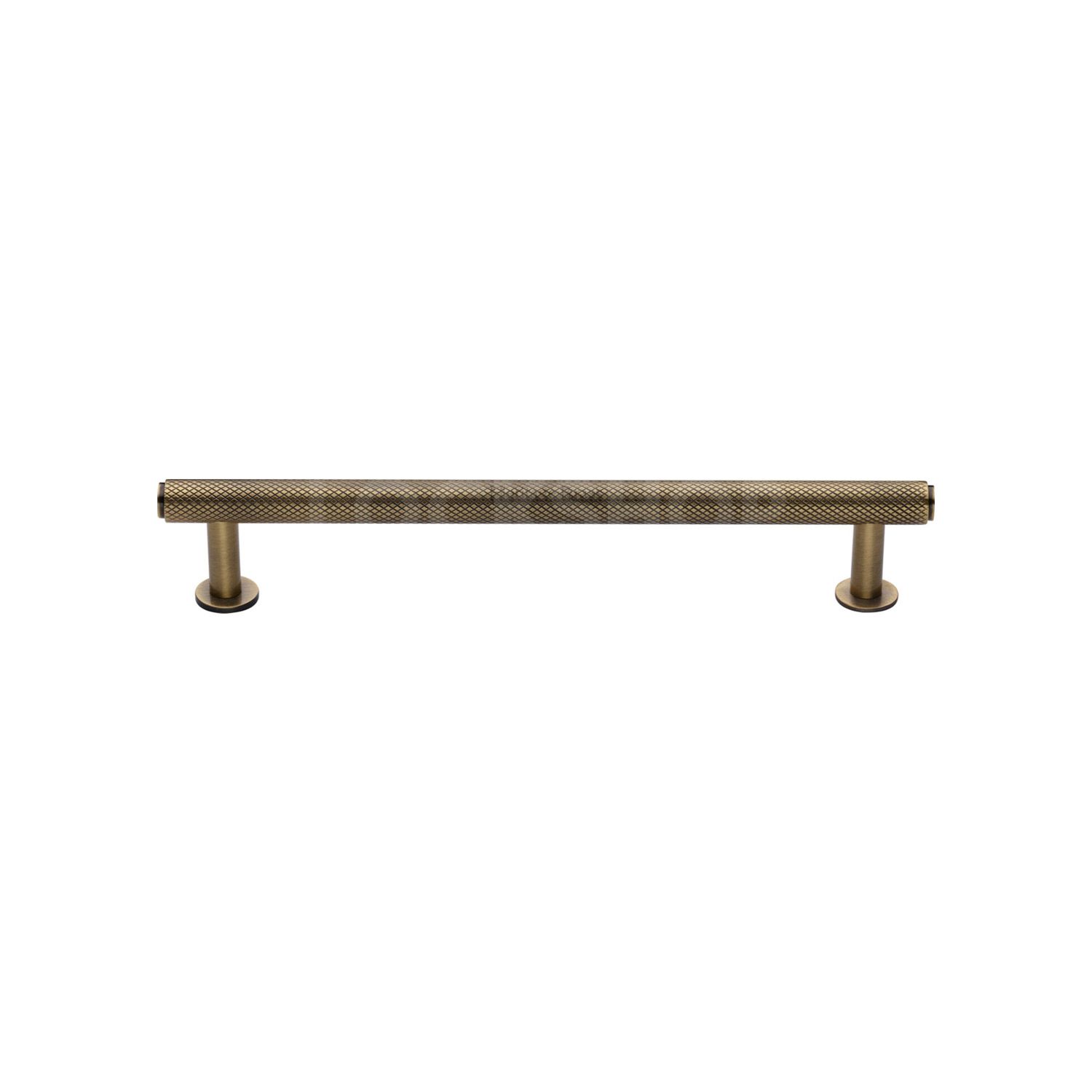 Knurled Cabinet Pull Handle with Rose