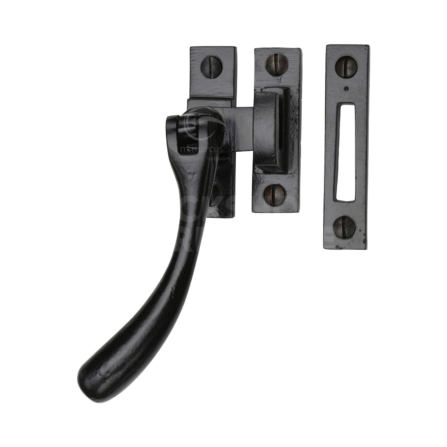Rustic Black Iron Casement Window Fastener by M Marcus