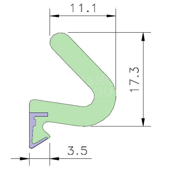 AQUAMAC 89 Draught Strip Seal
