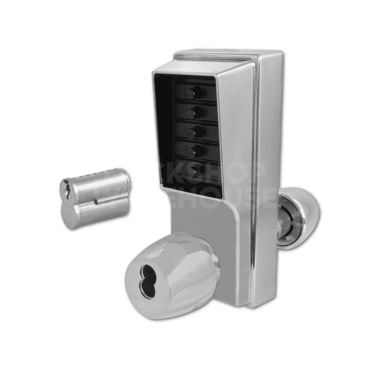 Gallery Image: Kaba 1041B (1000-4) Mechanical Digital Combination Lock with Key Bypass and Passage Set Mode