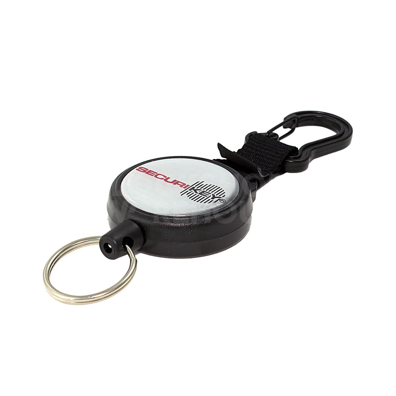 Securikey Self Retracting Key reel, 1200mm Kevlar Cord with Karabiner Clip