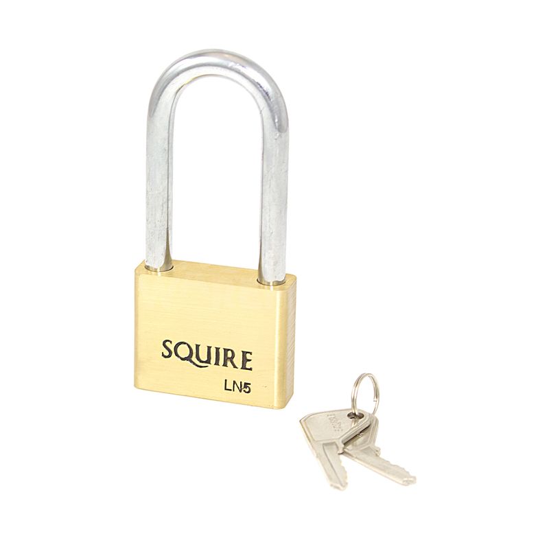 Gallery Image: SQUIRE LN5 - 50mm - Brass Padlock - 64mm Long Shackle