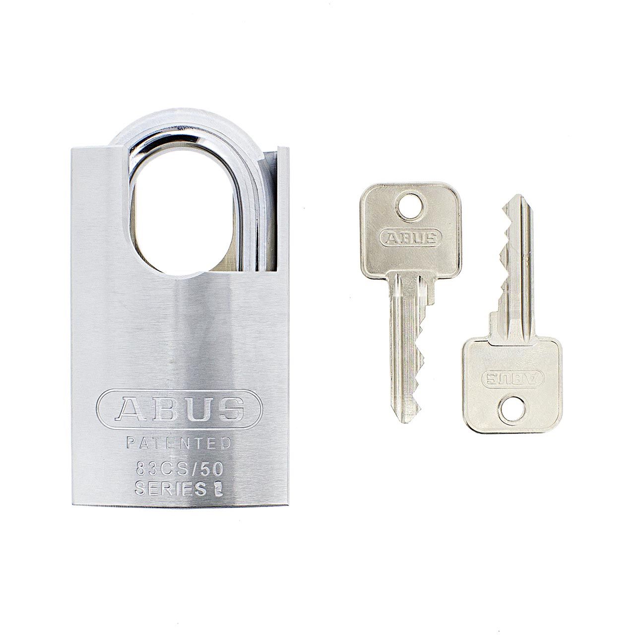 Dimensions Image: ABUS 83CS/50 Hardened Steel Closed Shackle Padlock