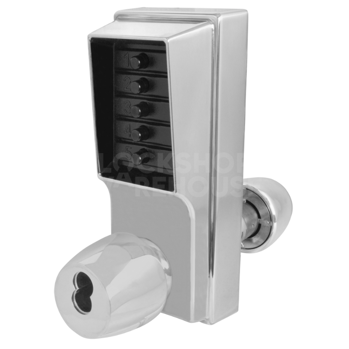 Gallery Image: Kaba 1041B (1000-4) Mechanical Digital Combination Lock with Key Bypass and Passage Set Mode