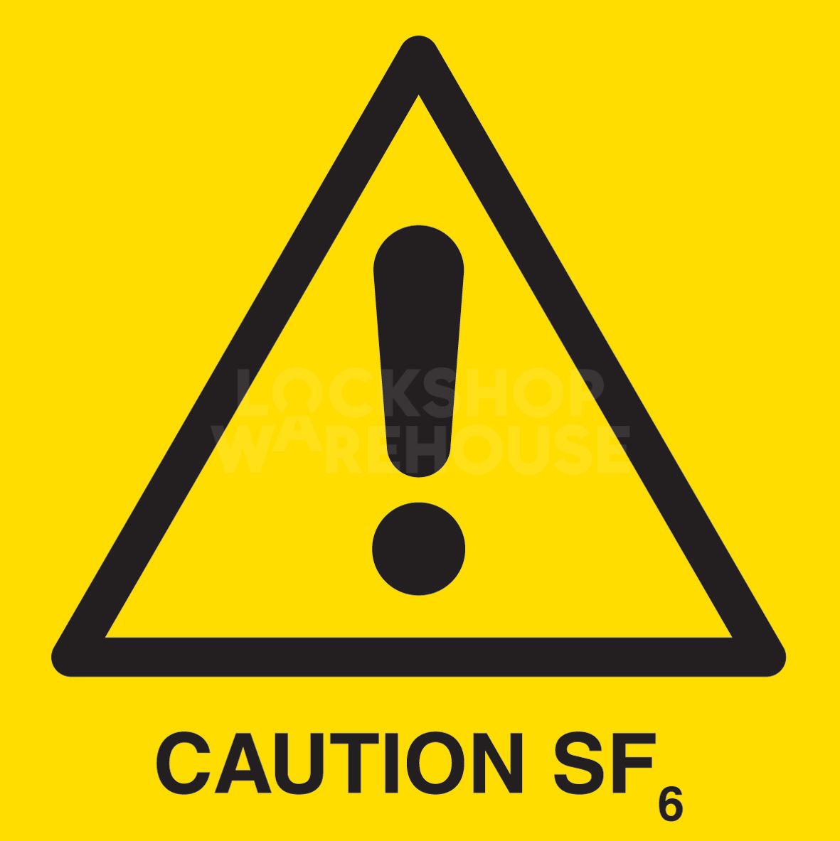 SF6 Warning Signage | 3mm Palboard Safety Sign
