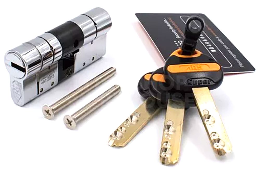 Dimensions Image: ABS Euro Double 3 Star Kitemarked Cylinder - Sold Secure Diamond