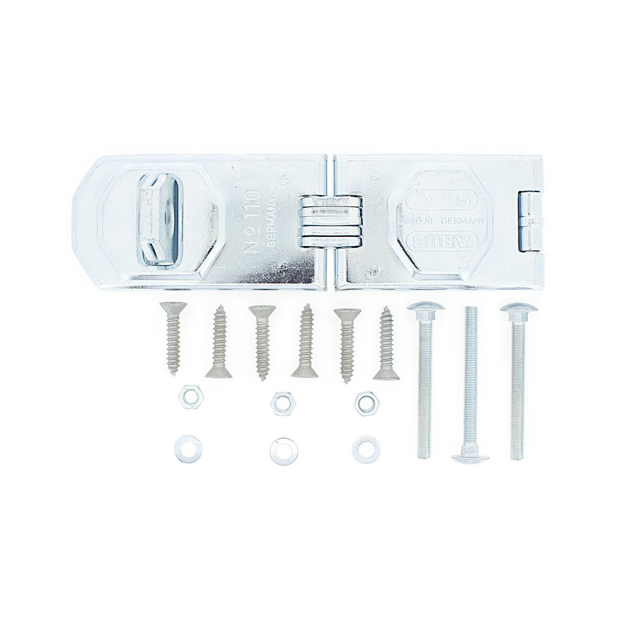 Dimensions Image: ABUS Hasp and Staple 110/155mm Jointed with one Link