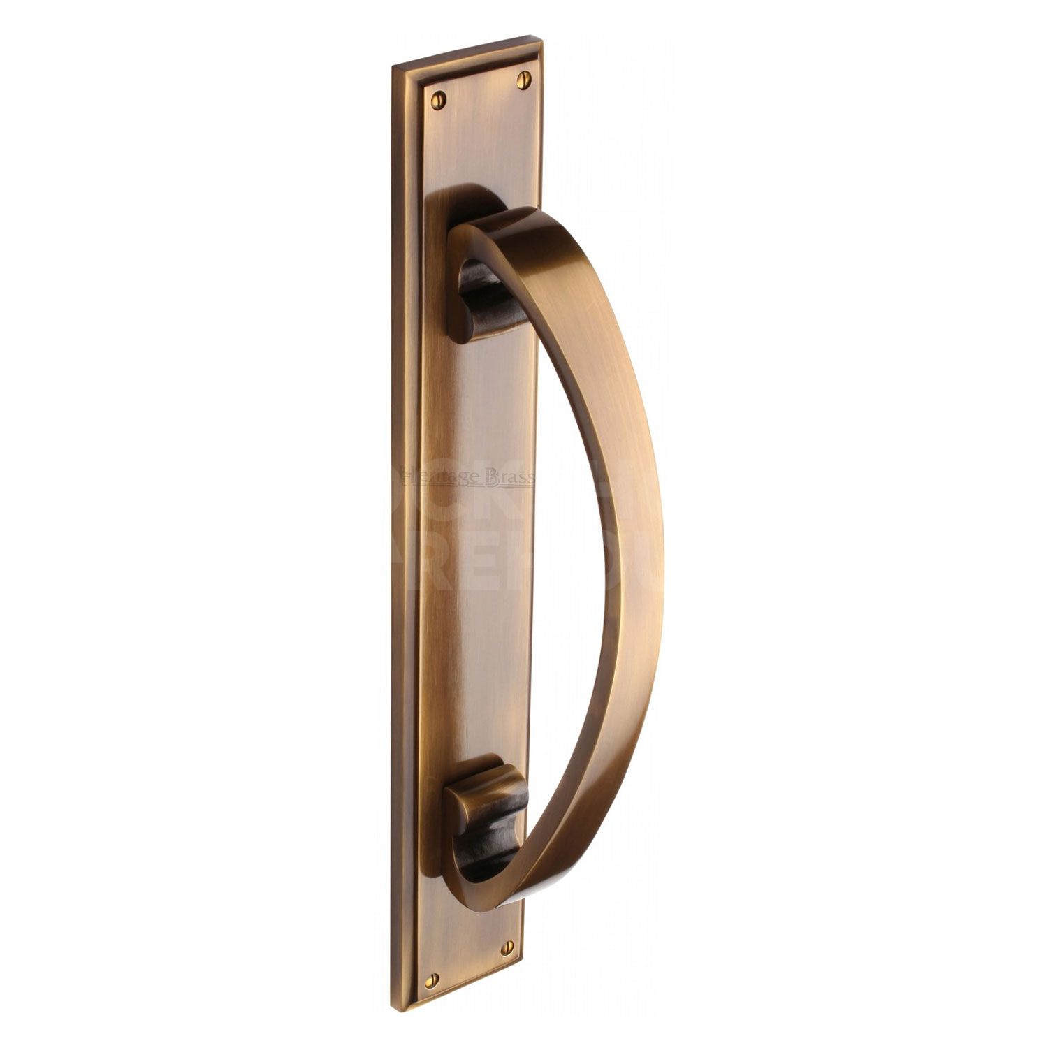 Heritage Brass Traditional Door Pull Handle on Back Plate