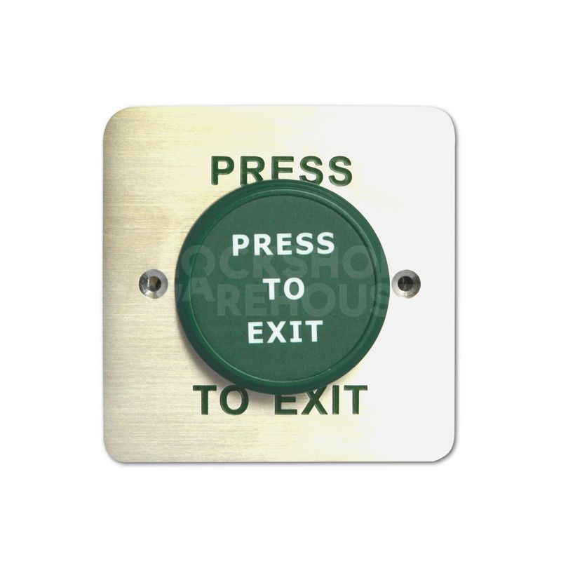 Gallery Image: ASEC 1 Gang Press Exit Button Large Green Dome