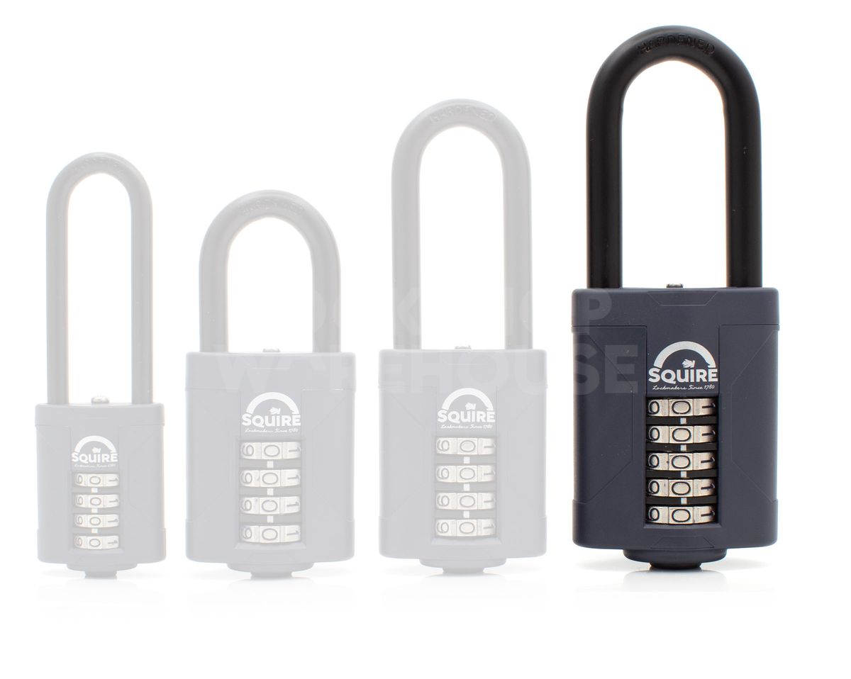 Gallery Image: Range of CP Long Shackle Padlocks 40mm, 50mm, 60mm