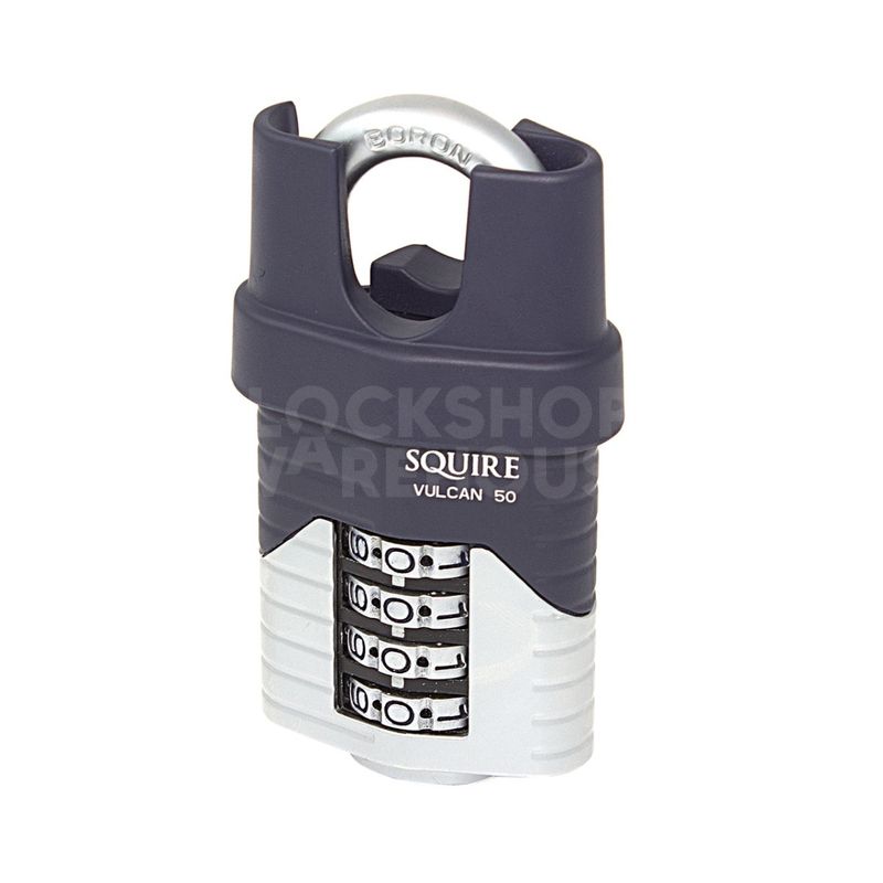 Gallery Image: SQUIRE Vulcan 50mm Closed Shackle Combination Padlock - 4 Wheel